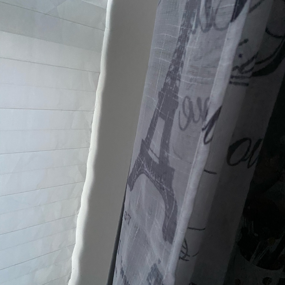 sheer Paris curtains